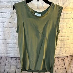 Olive Green Sleeveless Top